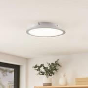 Lindby LED-kattovalaisin Narima, 4000 K, Ø 30 cm, hopea