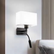 Seinälamppu Harry, kulmikas, musta/musta/valkoinen