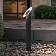 Arcchio LED-valaisin Tovio, antrasiitti,, Ø 24cm, anturi