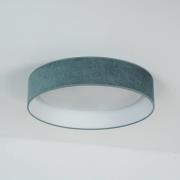 LED-kattovalaisin Plafond, mintunvihreä, kangas, Ø 45 cm, 3-portainen