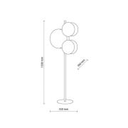 Pulse-lattiavalaisin, juuttivarjostimet, luonnonruskea/valkoinen,