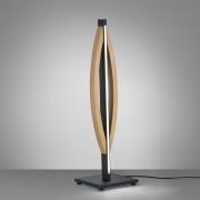 Quitani LED-pöytävalaisin Kiera, tammi/musta matta