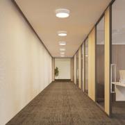 Arcchio LED-kattovalaisin Vanida, valkoinen, Ø 40 cm, ylös/alasvalo