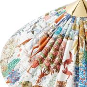 GUBI lattiavalaisin 9602, messinki/rottinki, kangasvarjostin Pierre Fr...