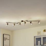 Lindby kattovalaisin Piena, musta, 6-valo, metalli, 150cm