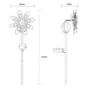 LED-aurinkoenergialla toimiva maapiikkavalaisin 36576, ruosteenruskea,...