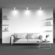 Maytoni alasvalo Hoop, valkoinen, korkeus 10 cm, Ø 8,5 cm, alumiini GX...