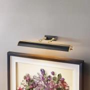 Winchfield seinävalaisin, leveys 70 cm, musta/messinki