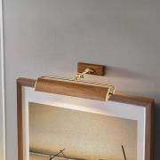 Winchfield seinävalaisin, leveys 45 cm, puunvärinen/messinki