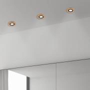 Upotettava kattovalaisin Tobby, Ø 10 cm, 3 kpl, tammi GU10