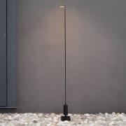 Luceplan LED-pylväsvalaisin Flia, korkeus 120 cm, musta, muovi