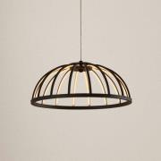 Lucande LED-riippuvalaisin Attea, musta, Ø 40 cm, alumiinia