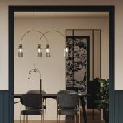 Maytoni riippuvalaisin Antic, savuharmaa/kulta, 4-lamppuinen,