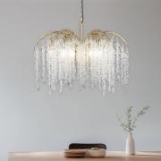 Riippuvalaisin Grape, antiikkimessinki, Ø 72 cm metalli/lasi 12-lamppu...