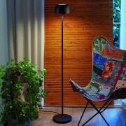 Bover LED-lattiavalaisin Bol P/130, mattamusta, korkeus 130 cm