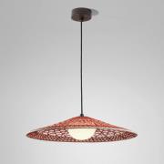 Bover LED-ulkovalaisin Nans Balis S/55, ruskea/punainen