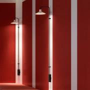 Bover LED-seinävalaisin Platet A/06, musta/harmaa, 154 cm