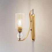 Jadina seinävalaisin, kullanvärinen antiikki, korkeus 32 cm, metalli/l...