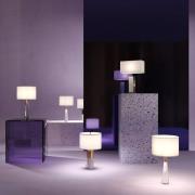 Maytoni pöytävalaisin Bianco valkoinen korkeus 67,5 cm tekstiili/alaba...