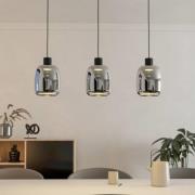 EGLO connect LED-riippuvalaisin Molochio-Z, 3-valo, musta, kirkasvalko...