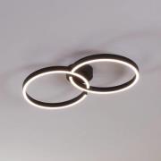 Armandolo LED-kattovalaisin, musta, pituus 67 cm, CCT, RGB