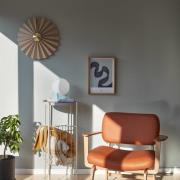 HÜBSCH Pliss seinävalaisin, beige, rauta, kangas, E27, kaapeli