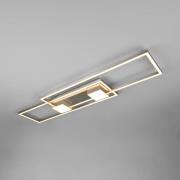 LED-kattovalaisin Albany, nikkeli, 100 x 28 cm, alumiini CCT himmennet...