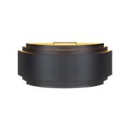 Sofia seinävalaisin, musta, leveys 30 cm, alumiini, E14