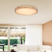 Rainer LED-kattovalaisin, Ø 80 cm, puusepäntehoste, metalli, CCT
