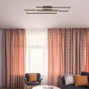 Dakari LED-kattovalaisin, pituus 80 cm, musta/tumma puu