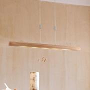 LED-riippuvalaisin Shine-Wood, tammi/puu/nikkeli, 106 cm, CCT