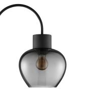 Maavalaisin Ligari, musta/savuharmaa, korkeus 164 cm metalli/lasi