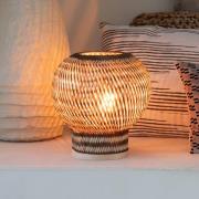 GOOD & MOJO pöytälamppu Barbados, ruskea, Ø 25 cm, bambu, E27