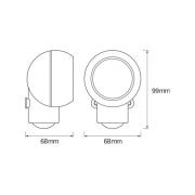 OSRAM LED-seinävalaisin SPYLUX, valkoinen, anturi, paristo, siirrettäv...