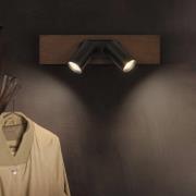 OSRAM kattospotti MERCURY musta 2-Spot GU10-LED 927 himmennettävä