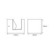 OSRAM LED-ulkoseinälamppu ENDURA STYLE PYRAMID ruostumaton teräs IP44