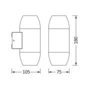 OSRAM ulkoseinälamppu ENDURA CLASSIC CANNON antrasiitti ylös/alas