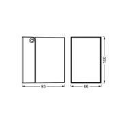 OSRAM ulkoseinävalaisin ENDURA CLASSIC CUBE, valkoinen metalli IP44