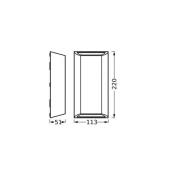 OSRAM LED-ulkoseinälamppu ENDURA STYLE IDAR, tummanharmaa, IP65