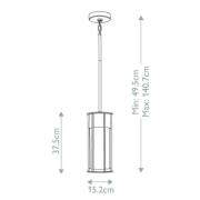 Ulkopuolinen seinävalaisin Camillo, musta, alumiini, lasi, E27