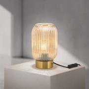 Pöytävalaisin Carneval, keltainen, lasi, korkeus 23,5 cm, E27