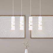 Stream-riippuvalaisin, valkoinen, pituus 80 cm 4-valo, metalli GU10