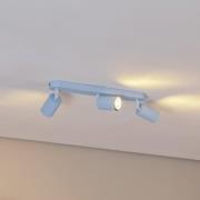 Kattokohdevalo Livia, vaaleansininen, 52 cm, 3-lamppuinen, metalli, GU...