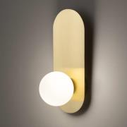 Maytoni seinävalaisin Bao, kulta/valkoinen, korkeus 31 cm, lasi, G9