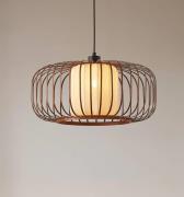 Lindby riippuvalaisin Davella, Ø 50 cm, bambu, tekstiili