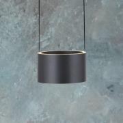 PURE LED-riippuvalaisin Clipse, harmaa, Ø 20 cm CCT-himmennettävä 2-la...