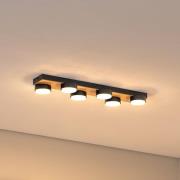 Envostar Laurent kattovalaisin puulla 6-lamppuinen