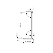 LED-työpöytävalaisin MAULstudy, valkoinen, teräs, 49 cm, E27