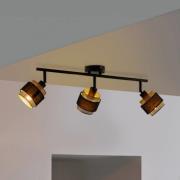 OSRAM kattovalaisin Decor Spot Hornet, 3-lamppuinen, musta/kultainen