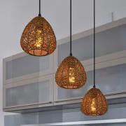 OSRAM riippuvalo Decor Paper Drop, 3-lamppuinen, pitkä, beige, E27